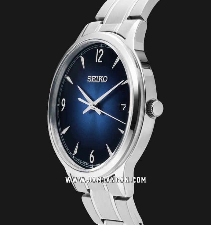 Seiko Classic SGEH89P1 Discover More Men Blue Dial Stainless Steel Strap