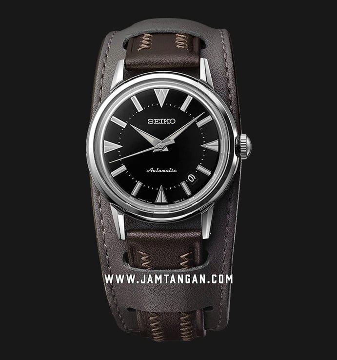 Seiko Prospex SJE085J1 The 1959 Alpinist Re-Creation Black Dial Brown Leather Strap Limited Edition