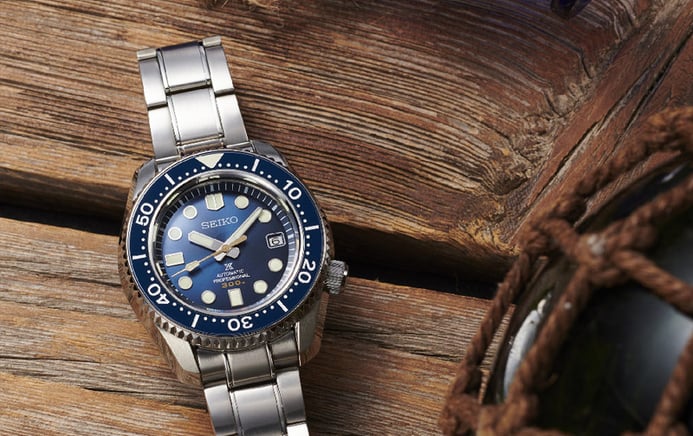 Seiko Prospex SLA023J1 Professional Divers Automatic Blue Dial Stainless Steel Strap + Extra Strap