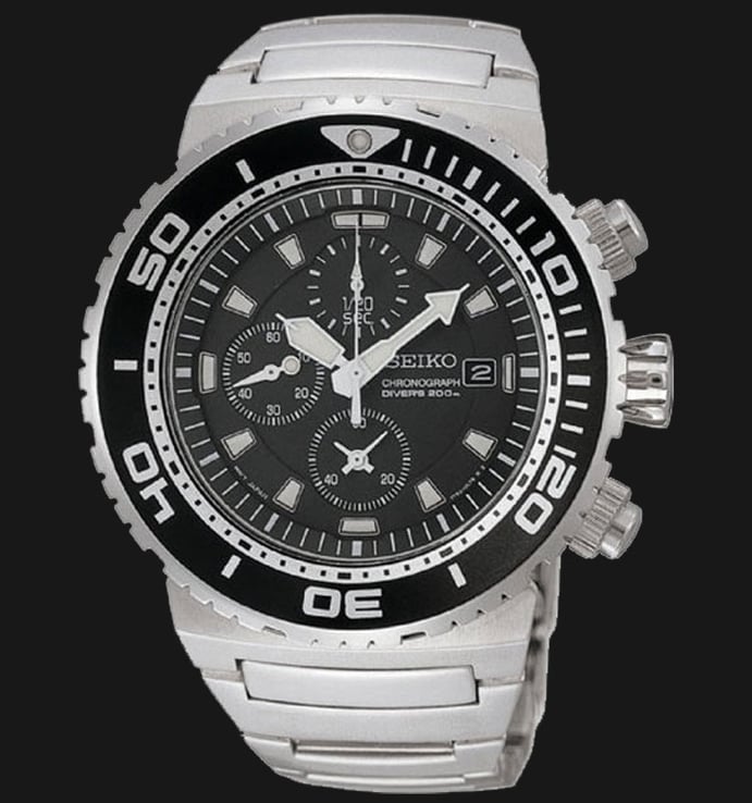 Seiko Chronograph SNDA13P1 Divers 200M Stainless Steel Bracelet
