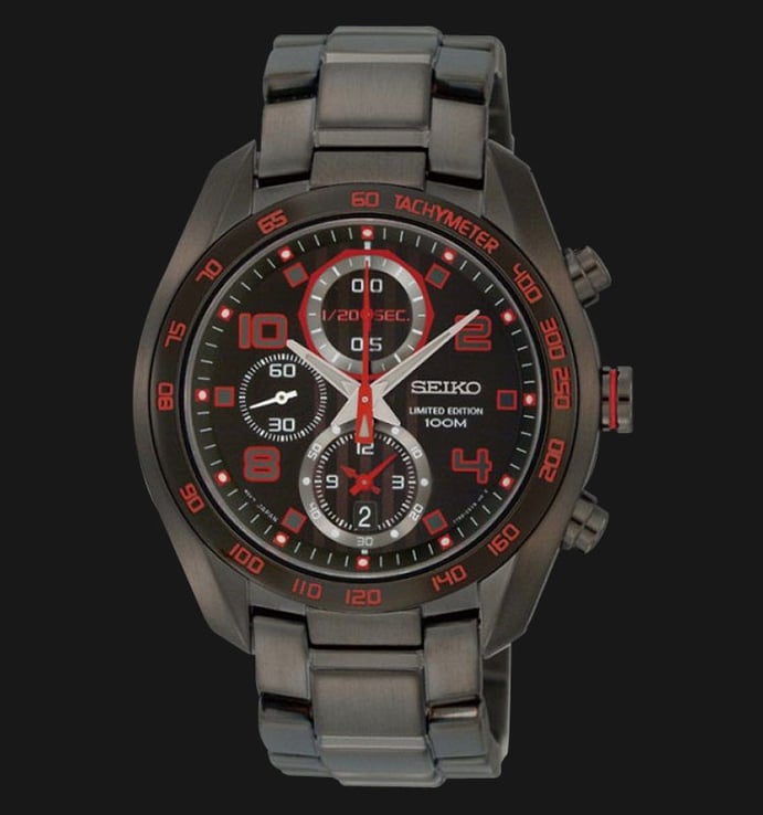 Seiko Chronograph SNDD41 Black Dial Stainless Steel Limited Edition