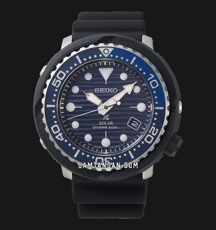 Seiko Prospex SNE518P1 Tuna Save The Ocean Solar Divers 200M Black Rubber Strap Special Edition