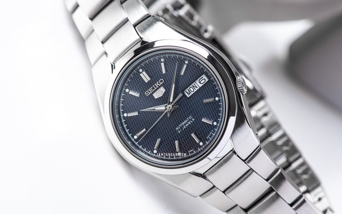 Seiko 5 Sports SNK603K1 Automatic Blue Pattern Dial Stainless Steel Strap