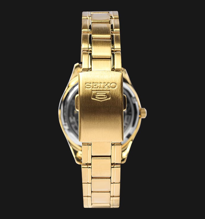 Seiko 5 Sports SNK876K1 Automatic Gold Dial Gold Stainless Steel Strap