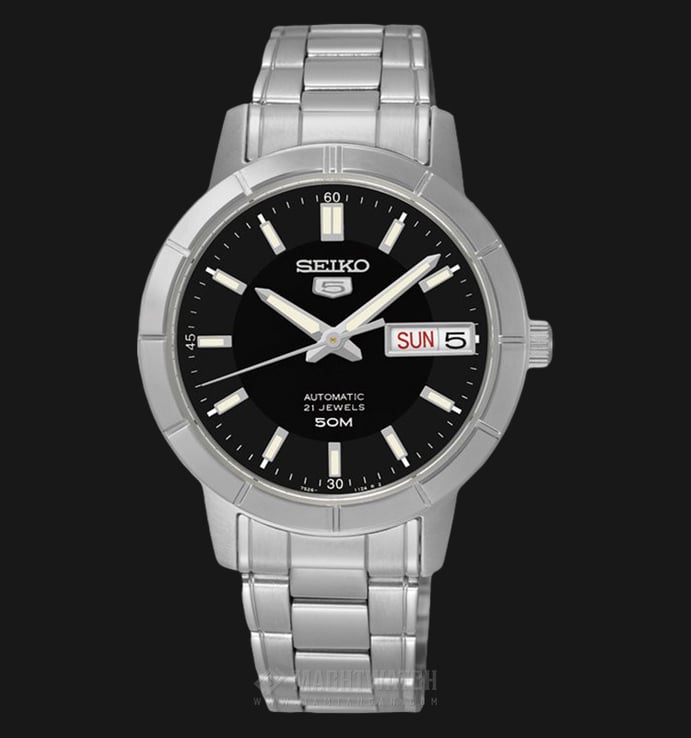 Seiko 5 Sports SNK895K1 Automatic Black Dial Stainless Steel Strap