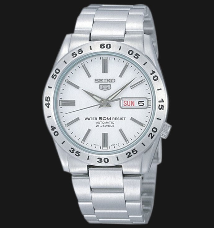 Seiko 5 Sports SNKD97K1 Automatic White Dial Stainless Steel Strap