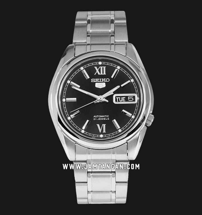 Seiko 5 Sports SNKL55K1 Automatic Black Dial Stainless Steel Strap