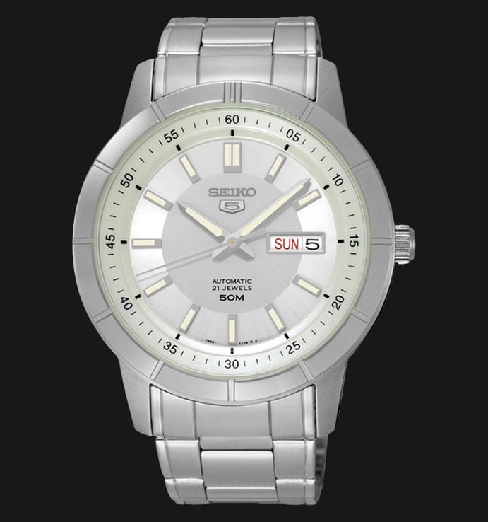 Seiko 5 Sports SNKN51K1 Automatic Silver Dial Stainless Steel Strap