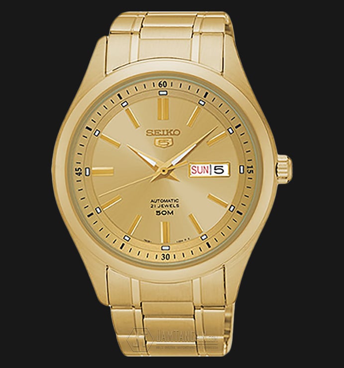 Seiko 5 SNKN96K1 Automatic Gold Dial Gold Stainless Steel