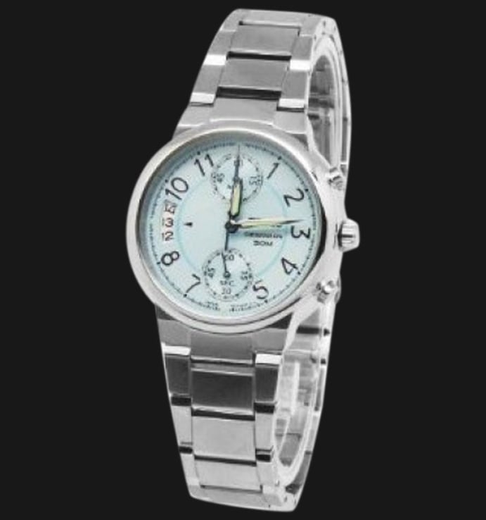 Seiko Chronograph SNN897P1 Mother of Pearl Stainless Steel