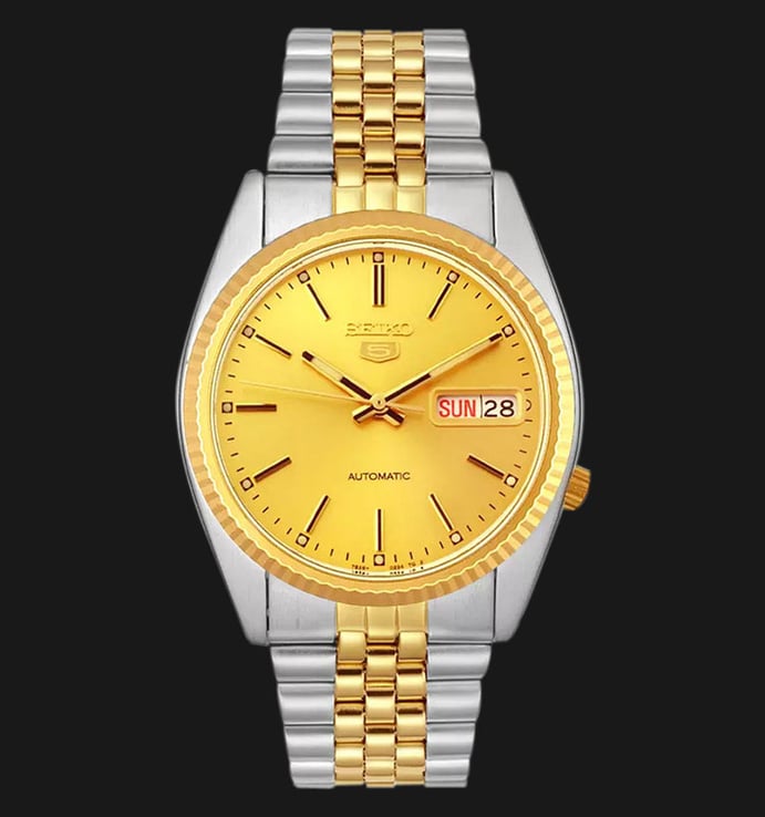 Seiko 5 SNXJ92K1 Automatic Gold Dial Two-Tone Stainless Steel