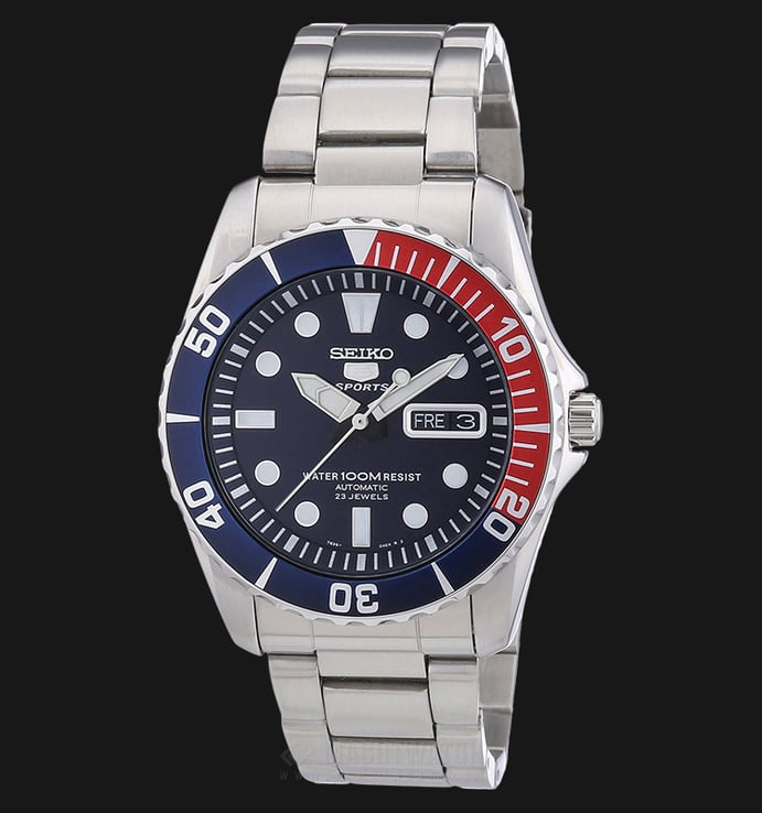 Seiko 5 SNZF15K1 Automatic 23 Jewels Dark Blue Dial Stainless Steel