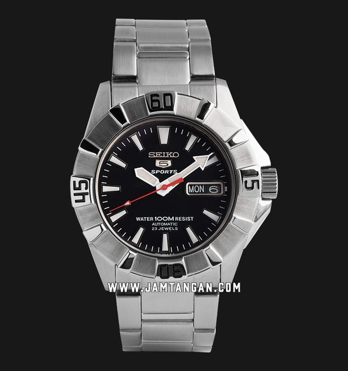 Seiko 5 Sports SNZF57K1 Automatic Black Dial Stainless Steel Strap