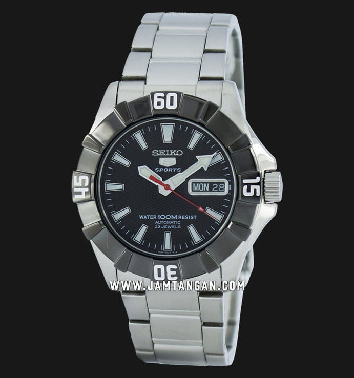 Seiko 5 Sports SNZF61K1 Automatic Black Dial Stainless Steel Strap
