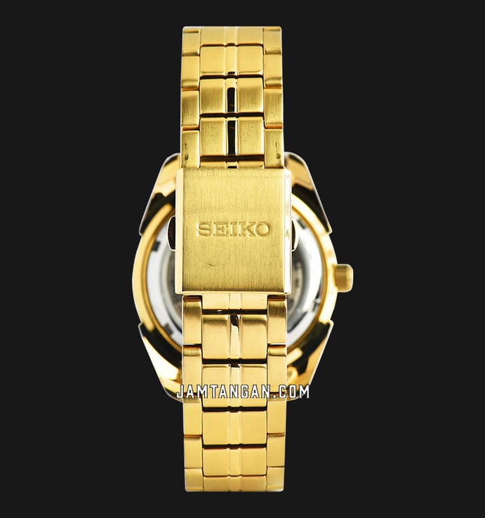Seiko 5 Sports SNZG56K1 Automatic Gold Dial Gold Stainless Steel Strap