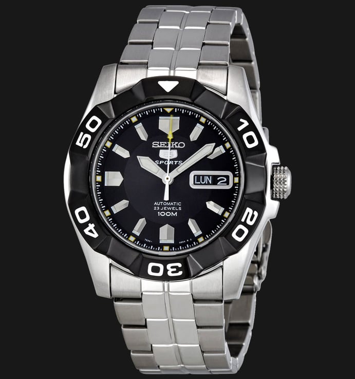 Seiko 5 Automatic SNZH91K1 Black Dial Stainless Steel Strap