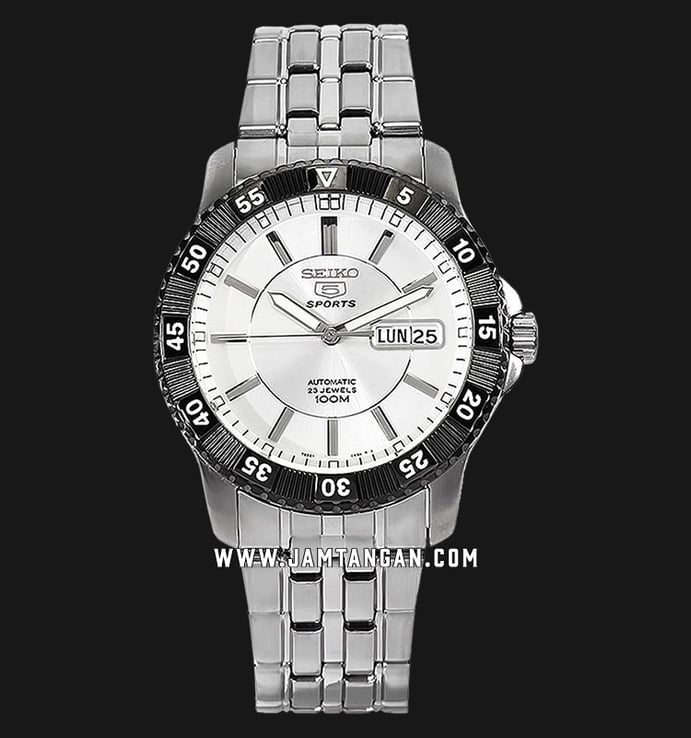 Seiko 5 Sports SNZJ27K1 Automatic Silver Dial Stainless Steel Strap