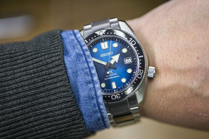 Seiko Prospex SPB083J1 Great Blue Hole 1968 Blue Dial St. Steel Strap SPECIAL EDITION + Extra Strap
