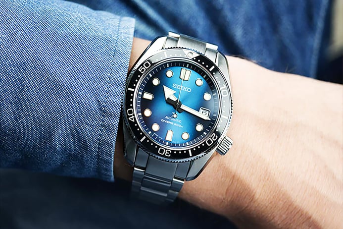 Seiko Prospex SPB083J1 Great Blue Hole 1968 Blue Dial St. Steel Strap SPECIAL EDITION + Extra Strap