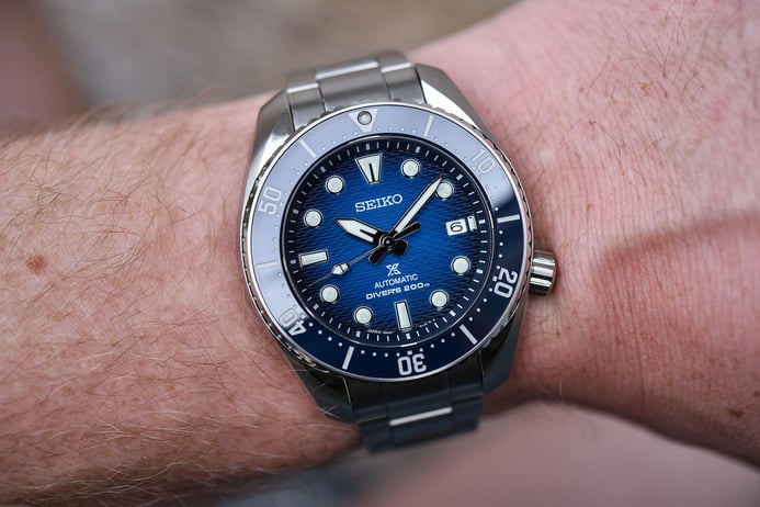 Seiko Prospex SPB321J1 King Sumo Automatic Divers 200M Blue Dial Stainless Steel Strap