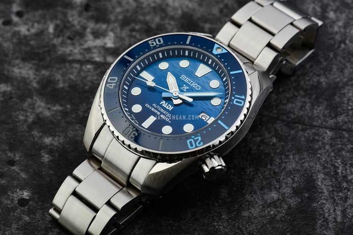 Seiko Prospex SPB375J1 King Sumo PADI Great Blue Dial Stainless Steel Strap Special Edition