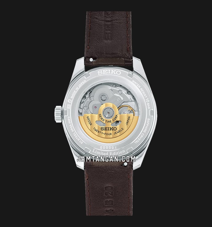 Seiko Presage SPB413J1 Sharp Edged Watchmaking 110th Anniversary Brown Leather Strap Limited Edition