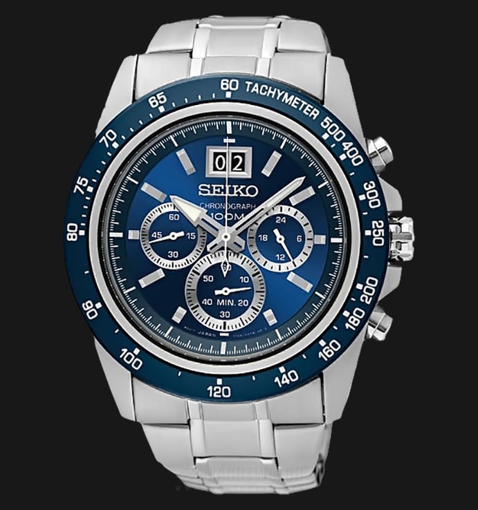 Seiko Lord SPC235P1 Chronograph Blue Dial Stainless Steel