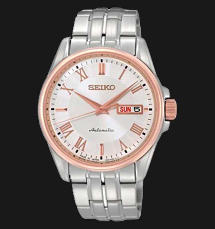 Seiko SRP186J1 Automatic Presage Stainless Steel Silver Dial