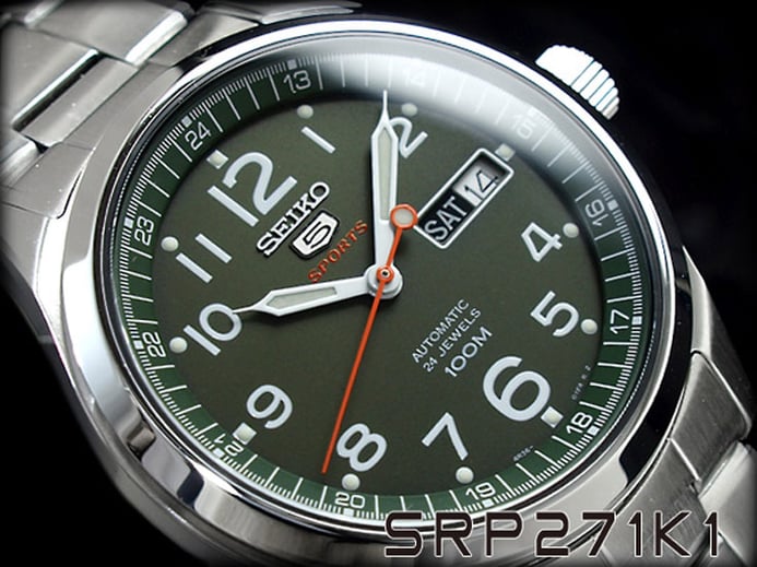 Seiko 5 Sports SRP271K1 Military Collection