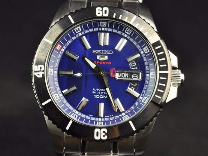 Seiko 5 Sports SRP425K1 Automatic Blue Dial Stainless Steel