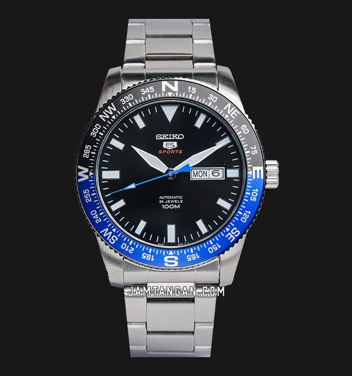Seiko 5 Sports SRP659K1 Automatic Black Dial Stainless Steel Strap