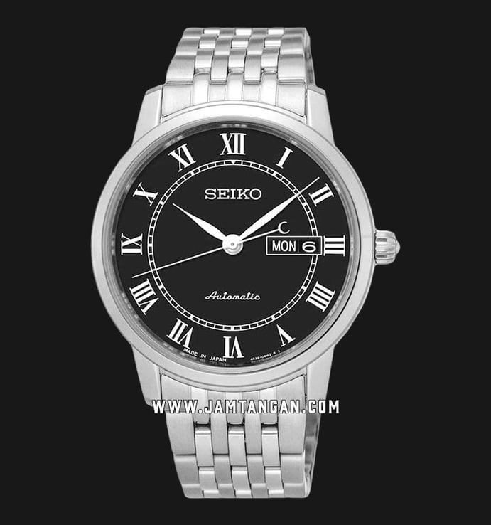Seiko Presage SRP765J1 Automatic Black Dial Stainless Steel Strap