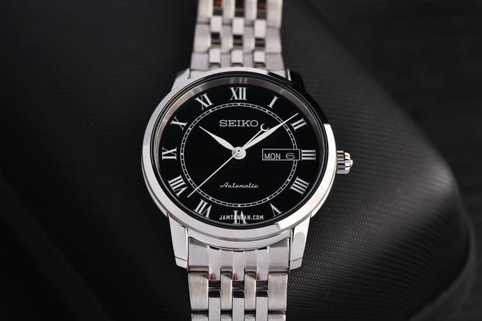 Seiko Presage SRP765J1 Automatic Black Dial Stainless Steel Strap