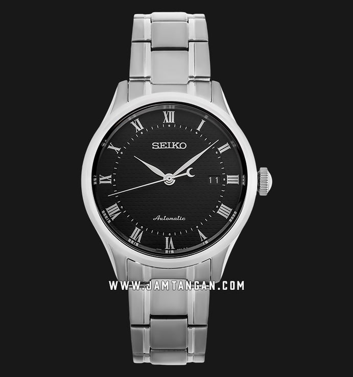Seiko Automatic SRP769K1 Men Black Dial Stainless Steel Strap