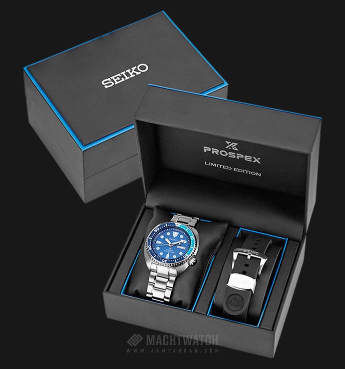 Seiko Prospex Turtle Blue Lagoon SRPB11K1 Limited Edition Automatic Divers 200M Stainless Steel