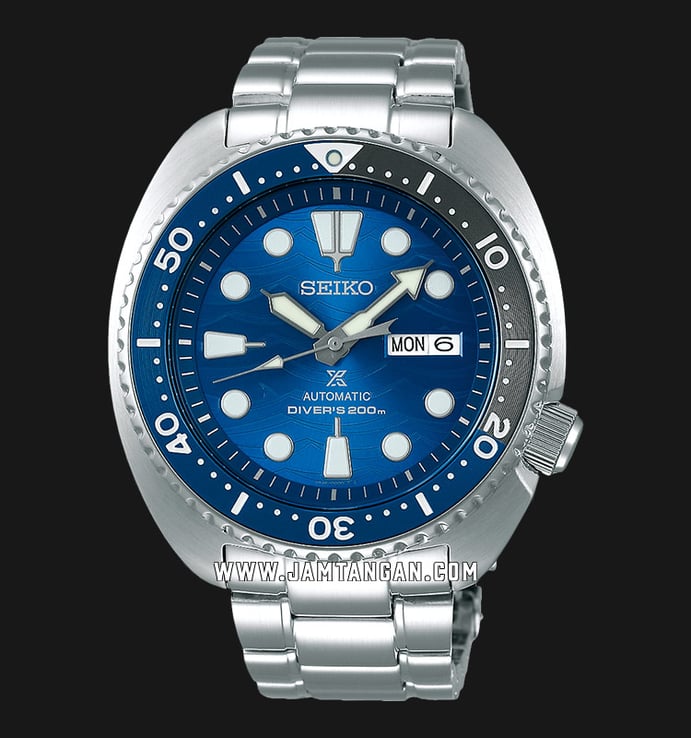 Seiko Prospex SRPD21K1 Turtle Save The Ocean Automatic Blue Dial Stainless Steel Strap