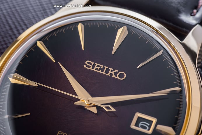 Seiko Presage SRPD36J1 Cocktail Limited Edition Automatic Brown Dial Brown Leather Strap