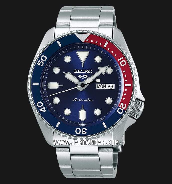 Seiko 5 Sports SRPD53K1 SKX Sports Style Pepsi Automatic Blue Dial Stainless Steel Strap
