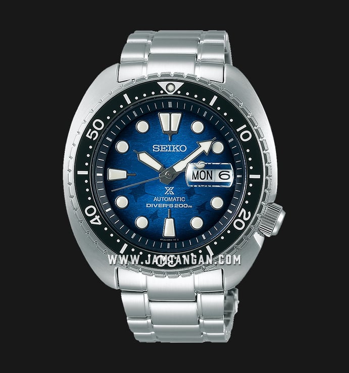 Seiko Prospex SRPE39K1 King Turtle Manta Ray Save The Ocean Stainless Steel Strap Special Edition
