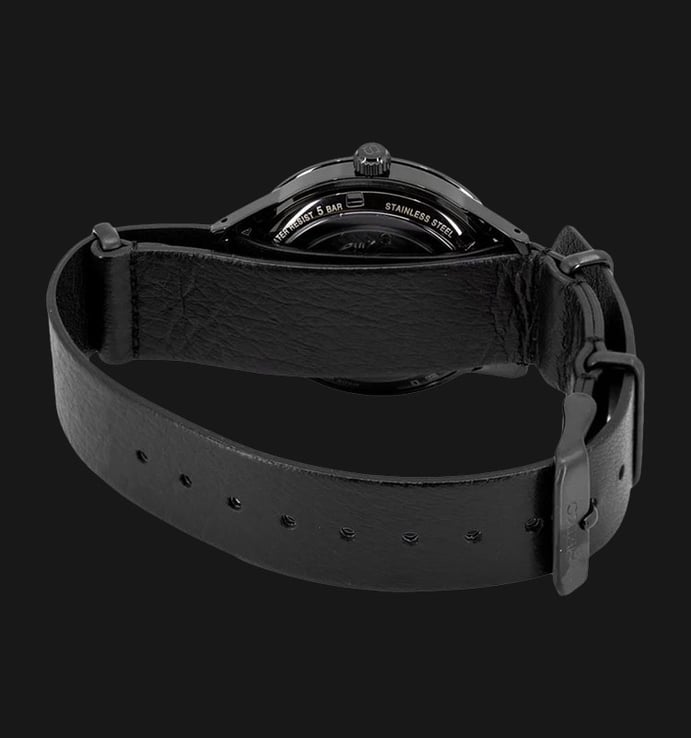 Seiko Presage SRPH95J1 Style 60S Automatic Black Dial Black Leather Strap