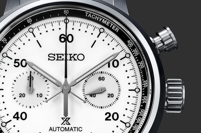 Seiko Prospex SRQ035J1 Speedtimer Mechanical Chronograph Stainless Steel Strap LIMITED EDITION