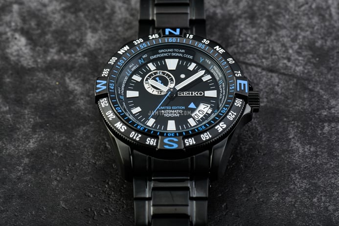 Seiko Automatic SSA115K1 Superior Black Dial Black Stainless Steel Strap LIMITED EDITION