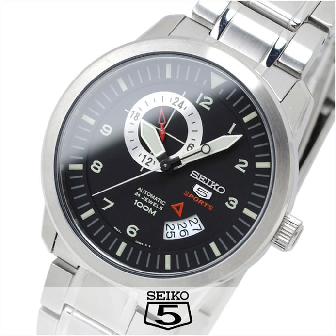 Seiko 5 Sports SSA205K1 Automatic 24 Hours and Date Display Stainless