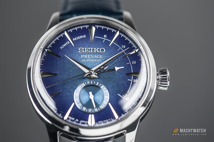 Seiko Presage Cocktail Time Limited Edition SSA361J1 Automatic Blue Starlight Dial Leather Strap