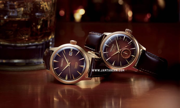 Seiko Presage SSA392J1 Cocktail Limited Edition Automatic Brown Dial Brown Leather Strap
