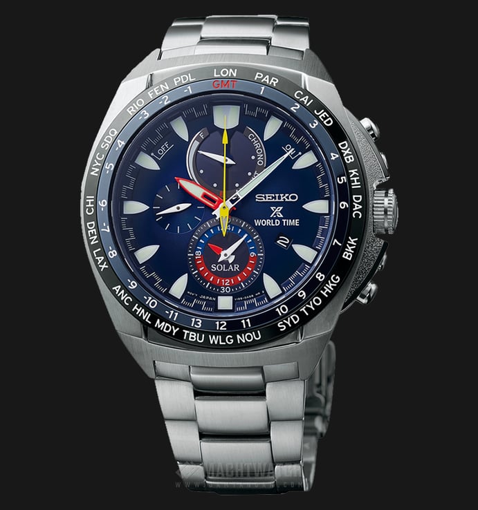 Seiko Prospex SSC549P1 Solar Chronograph Blue Dial Stainless Steel Strap Special Edition