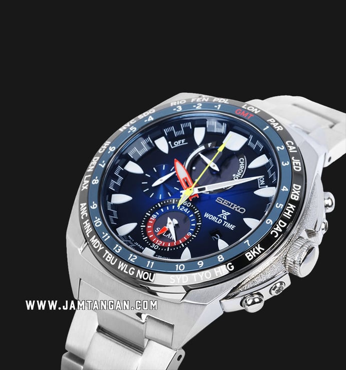 Seiko Prospex SSC549P1 Solar Chronograph Blue Dial Stainless Steel Strap Special Edition