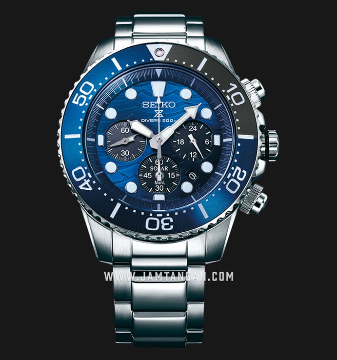 Seiko Prospex SSC741P1 Solar Save The Ocean Baselworld 2019 Auto Divers 200M Stainless Steel Strap