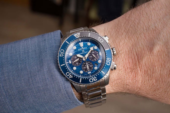 Seiko Prospex SSC741P1 Solar Save The Ocean Baselworld 2019 Auto Divers 200M Stainless Steel Strap