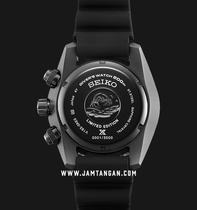 Seiko Prospex SSC761J1 Sumo Ninja Solar Chronograph Black Series Rubber Strap Limited Edition